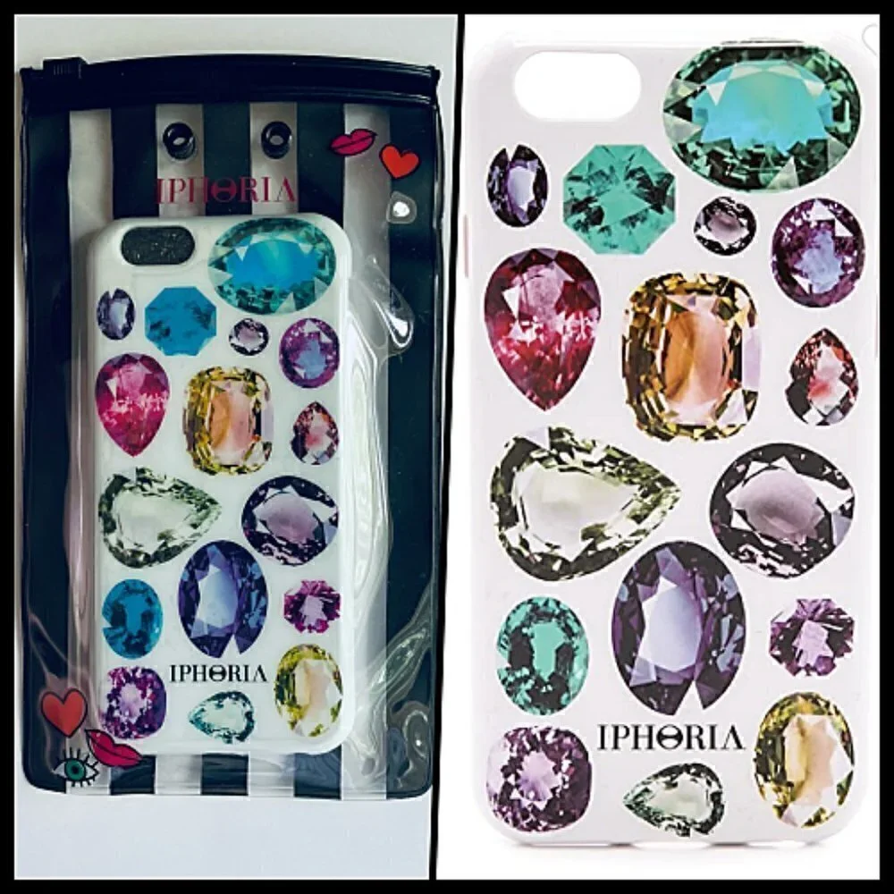 Free People White iPhone 6 6s Case with Gift Pouch